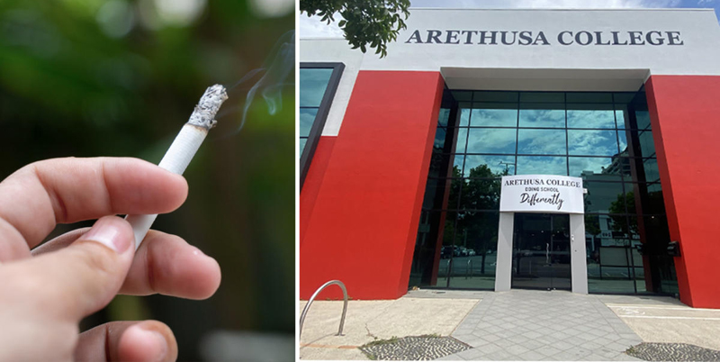 Strange is school, breaks for smoking