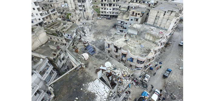 Drone attack on military academy in Syria