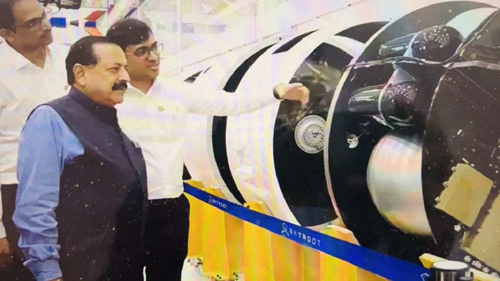 ‘स्कायरूट एरोस्पेस’ने केली ‘विक्रम-1’ रॉकेटची निर्मिती 'Vikram-1' rocket was manufactured by 'Skyroot Aerospace'