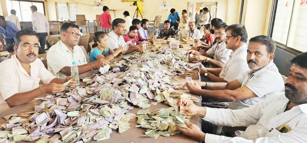 1 Crore 3 Lakh deposited in Yallamma Devi's donation box