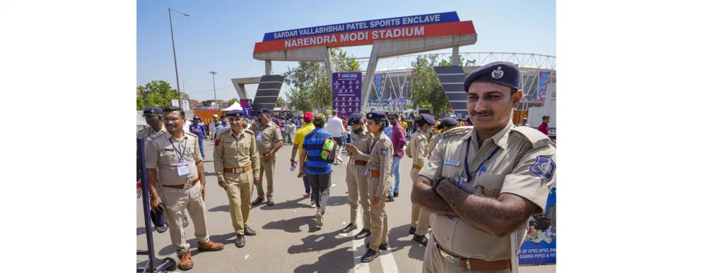 भारत-पाक सामन्यासाठी कडेकोट सुरक्षा Tight security for Indo-Pak match