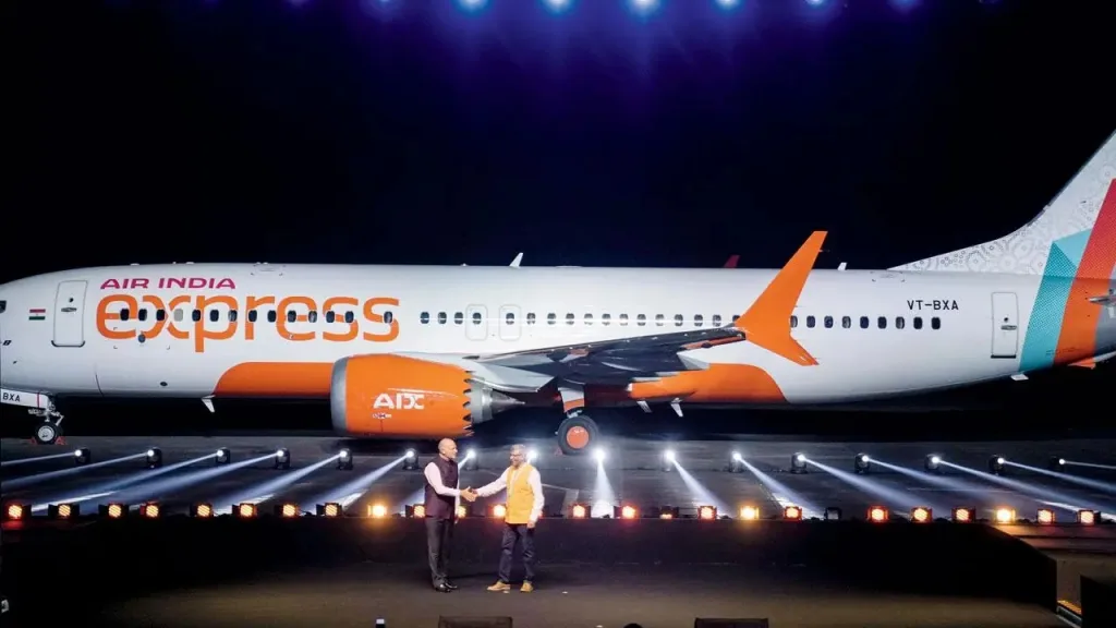 Air India Express planes in a new form