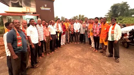 मातोंड ग्रामस्थांचा मनिष दळवींच्या उपस्थितीत भाजपात जाहीर प्रवेश