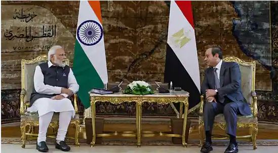 Modi's War Discussion with Egypt President