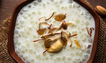नवरात्रीच्या उपवासासाठी चविष्ट साबुदाण्याची खीर Delicious Sago Khir for Navratri fasting