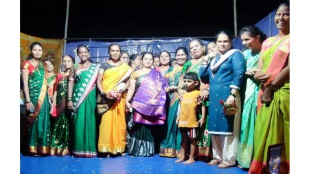 वेंगुर्लेत मानसी पालव ठरल्या पैठणीच्या मानकरी