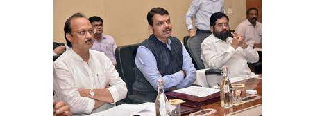 अजितदादा टेचात, शिंदे सेना-भाजप पेचात! Ajitdada in trouble, Shinde Sena-BJP in trouble!