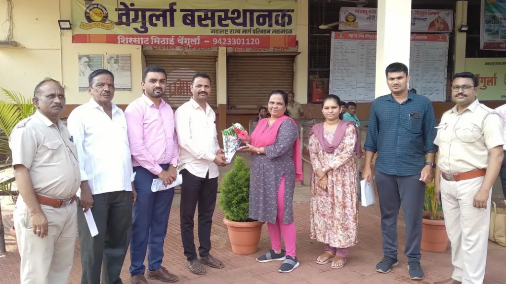 वेंगुर्ले बसस्थानक व शिरोडा बसस्थानकाची स्वच्छता कमिटीकडून तपासणी