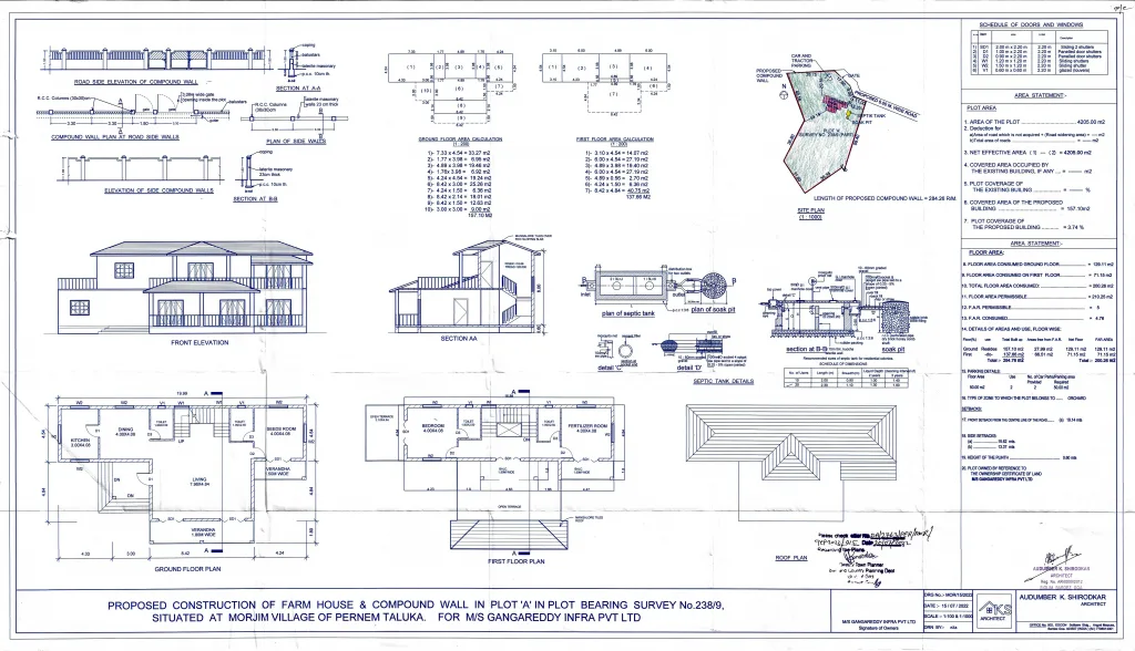 Conversion of land in the name of farmhouse
