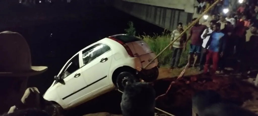 Five people drowned after a car fell into a canal at Mandya
