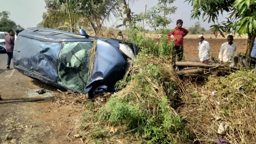 Car-bike accident near Appachiwadi