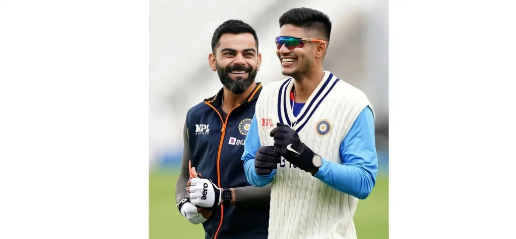 Gill at the top spot and Kohli at the third spot