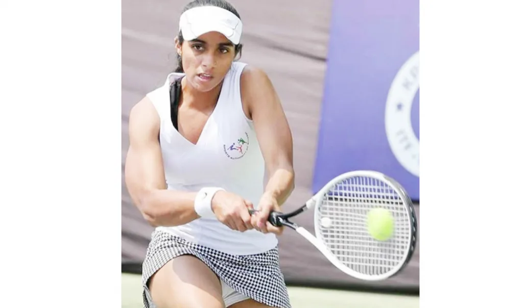 Vaidehi Chaudhary's winning salute