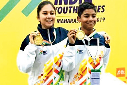 Mehuli-Shaw won gold in shooting