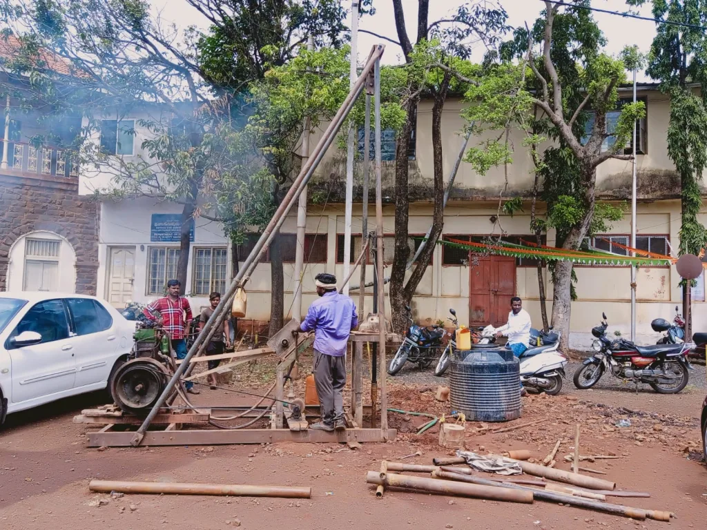 Soil testing for the planned Collectorate office building started