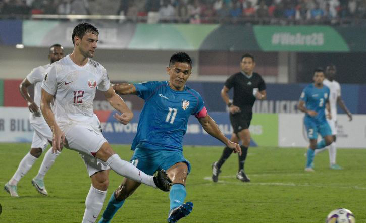 India lost to Qatar