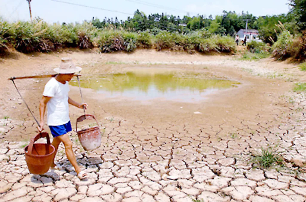 The ground water level in the district has decreased