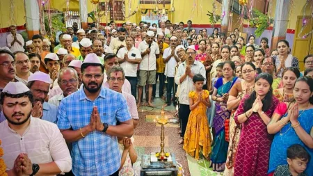 बांद्यात श्री विठ्ठल दर्शनाला भाविकांची गर्दी