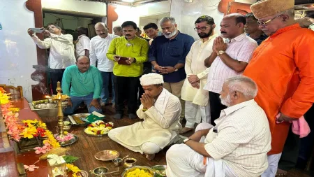 गोव्याचे मुख्यमंत्री डॉ. प्रमोद सावंत यांनी भवानी मातेचे घेतले दर्शन