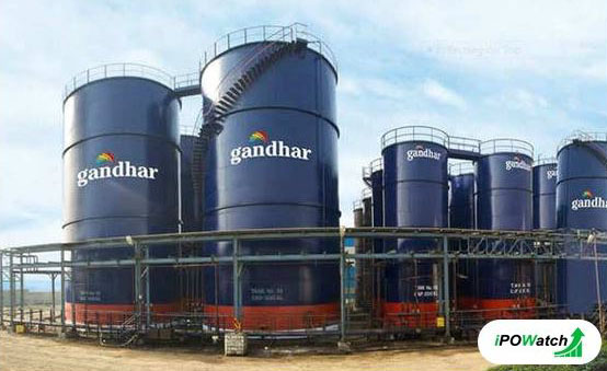 Shares of Gandhar Oil rose 104 percent