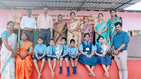 राज्यस्तरीय काव्यगायन व हस्ताक्षर स्पर्धेत बांदा केंद्र शाळेचे वर्चस्व