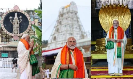Prime Minister Narendra Modi visited Tirupati Balaji