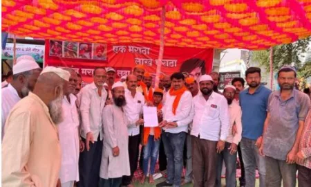 डफळापूरात मुस्लिम समाजाने दिला मराठा आरक्षणाला जाहीर पाठिंबा