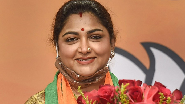 Congress protests over Khushboo Sundar's 'cherry' comment