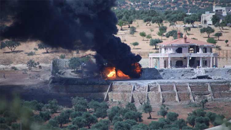Bombing by Russian forces in Idlib, Syria