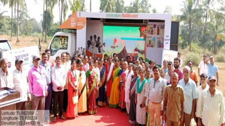 भारत संकल्प यात्रेचे सावरवाड येथे उत्स्फूर्त स्वागत