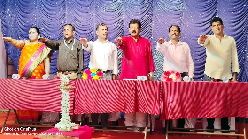 Arrival of the developed Bharat Sankalp Yatra at Mulgaon