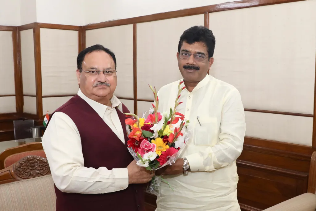 MP Sadanand Tanawade met BJP National President Nadda