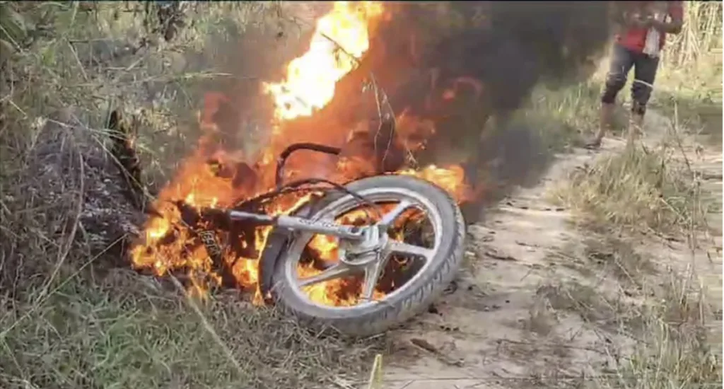 Youth injured after two-wheeler went over live wire