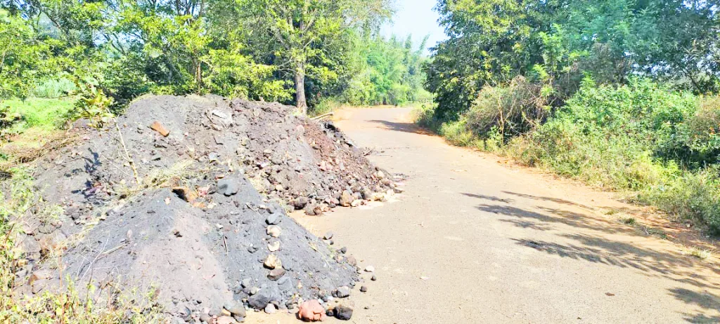 संतिबस्तवाड परिसराचे सौंदर्य धोक्यात The beauty of Santibastwad area is in danger