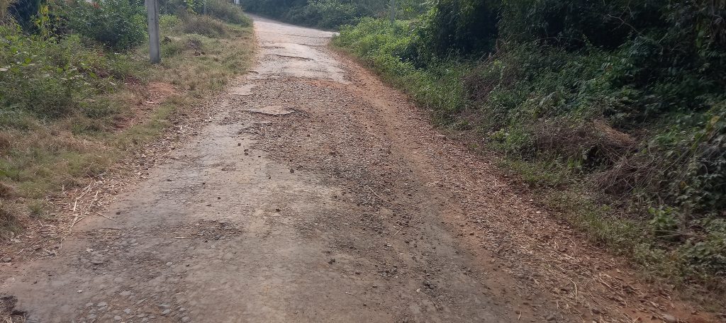 जांबोटी-राजवाडा अॅप्रोच रस्त्याची दुर्दशा Plight of Jamboti-Rajwada approach road