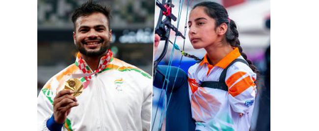 सुमित अँटील, शीतल देवी सर्वोत्तम दिव्यांग क्रीडापटू Sumit Antil, Sheetal Devi Best Disabled Athlete