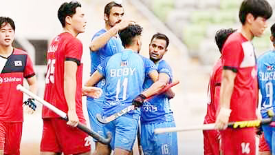 भारतीय हॉकी संघाची विजयी सलामी Victory Salute of Indian Hockey Team