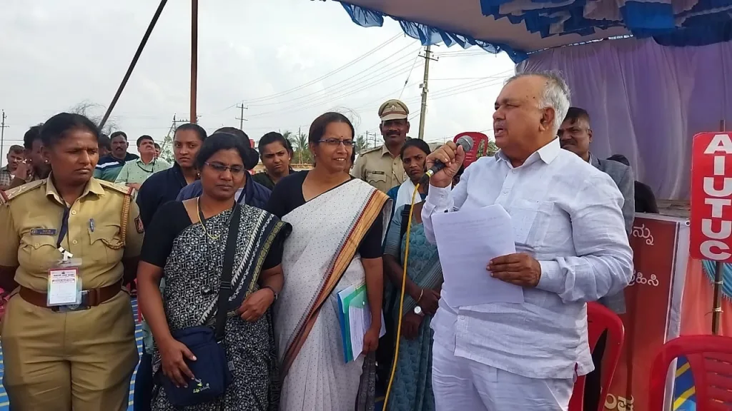 Mid-day meal workers' agitation