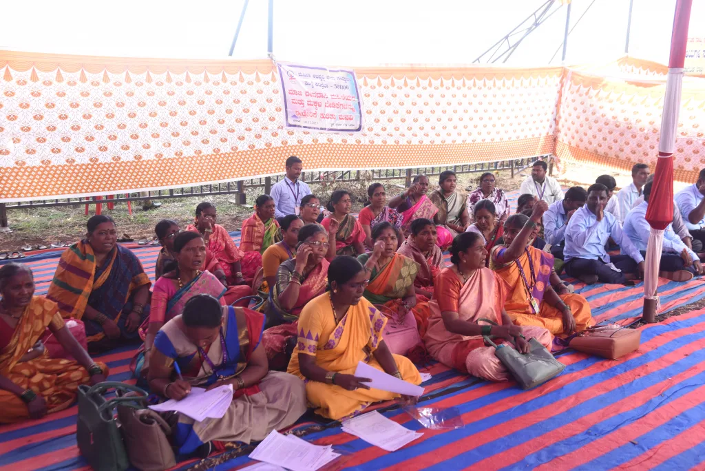 Agitation of Devadasi women for increase in pension