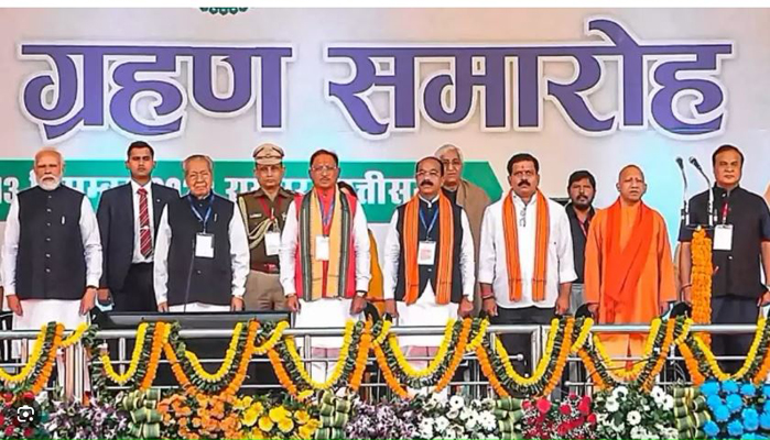 9 ministers took oath in Chhattisgarh