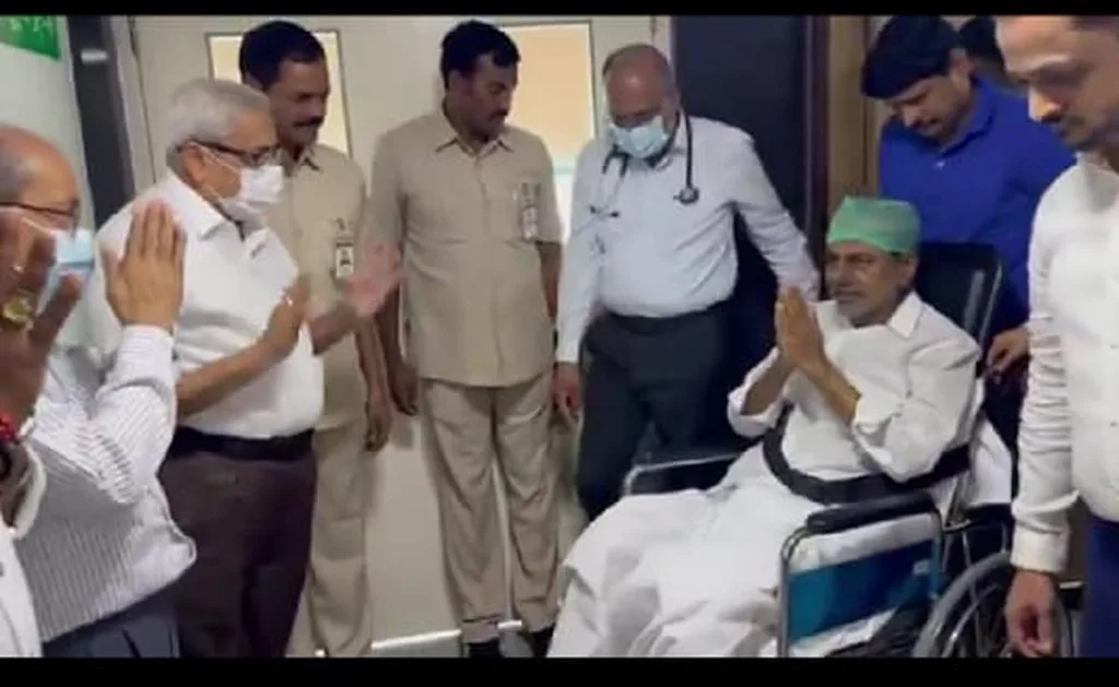 KCR Rao discharged from hospital