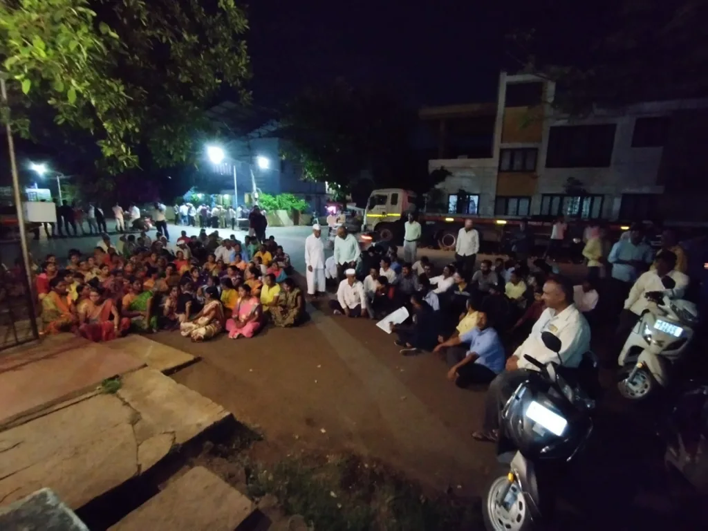 The land issue at Khadarwadi became heated