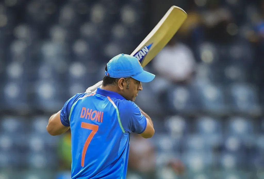 Dhoni's jersey number '7' is also 'retired'