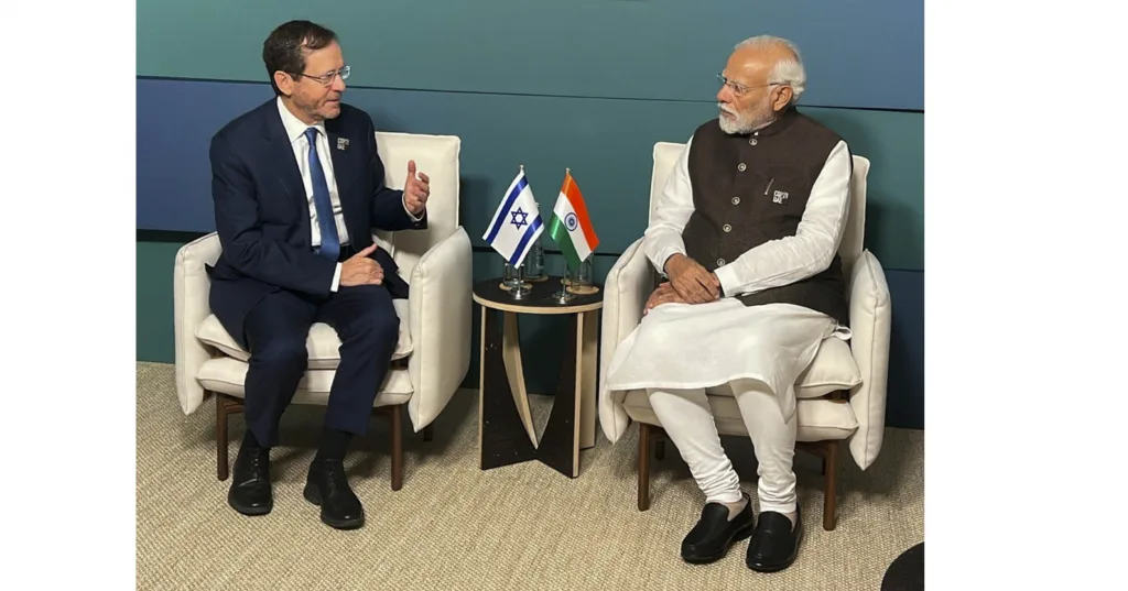 Prime Minister Modi's discussion with the President of Israel