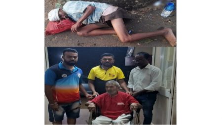 बेशुद्धावस्तेत पडलेल्या वृद्धाला सामाजिक बांधिलकीचा आधार !
