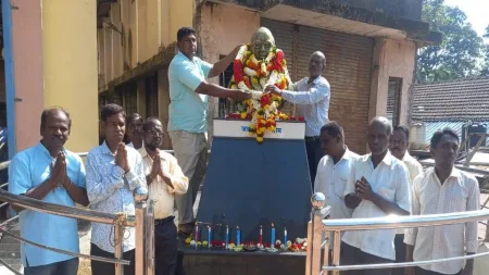 भीमशक्ती सामाजिक संघटनेच्या वतीने भारतरत्न डाॅ.आंबेडकर यांना अभिवादन