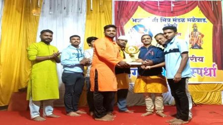 मळेवाड जिल्हास्तरीय संगीत भजन स्पर्धेत पिंगुळीचे महापुरुष मंडळ प्रथम