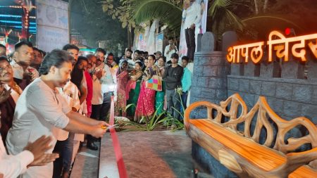 चिंदर ग्रामपंचायतीच्या सेल्फीपाॅइंटचे निलेश राणेंच्या हस्ते लोकार्पण