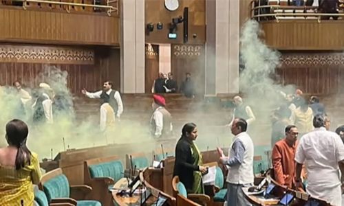 संसदेतील घुसखोरीनंतर ८ कर्मचारी निलंबित intrusion in Parliament