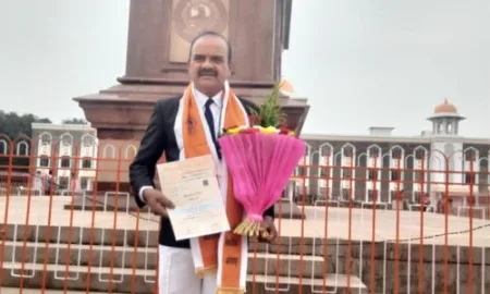 After retirement, Deputy Superintendent of Police RR Patil obtained a law degree